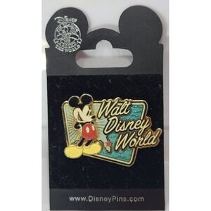 Disney Pin Florida Mickey Mouse Walt Disney World Map 3D 2006 50488 WDW Retro
